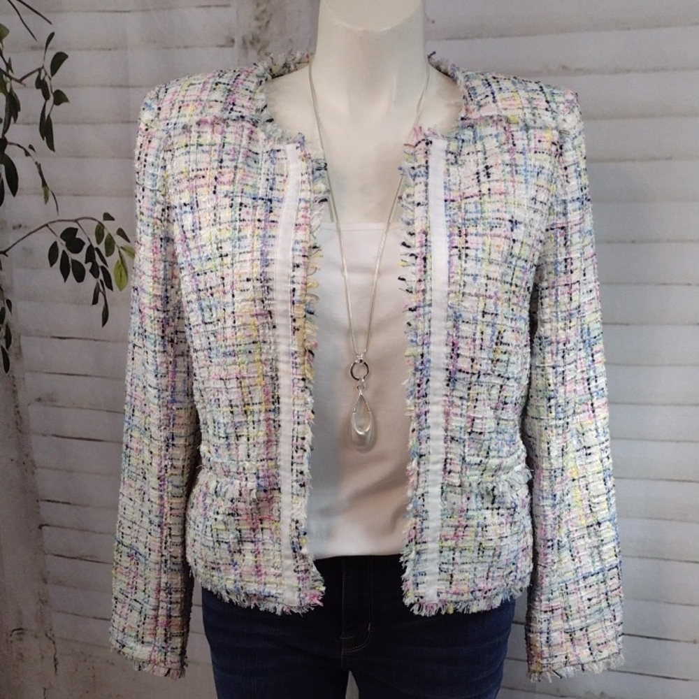 Worthington Multicolor Tweed Blazer Size L